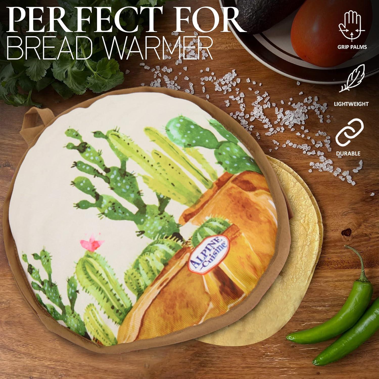 Calentador de Tortillas Alpine Cuisine 25 cm Aislado 2 Piezas