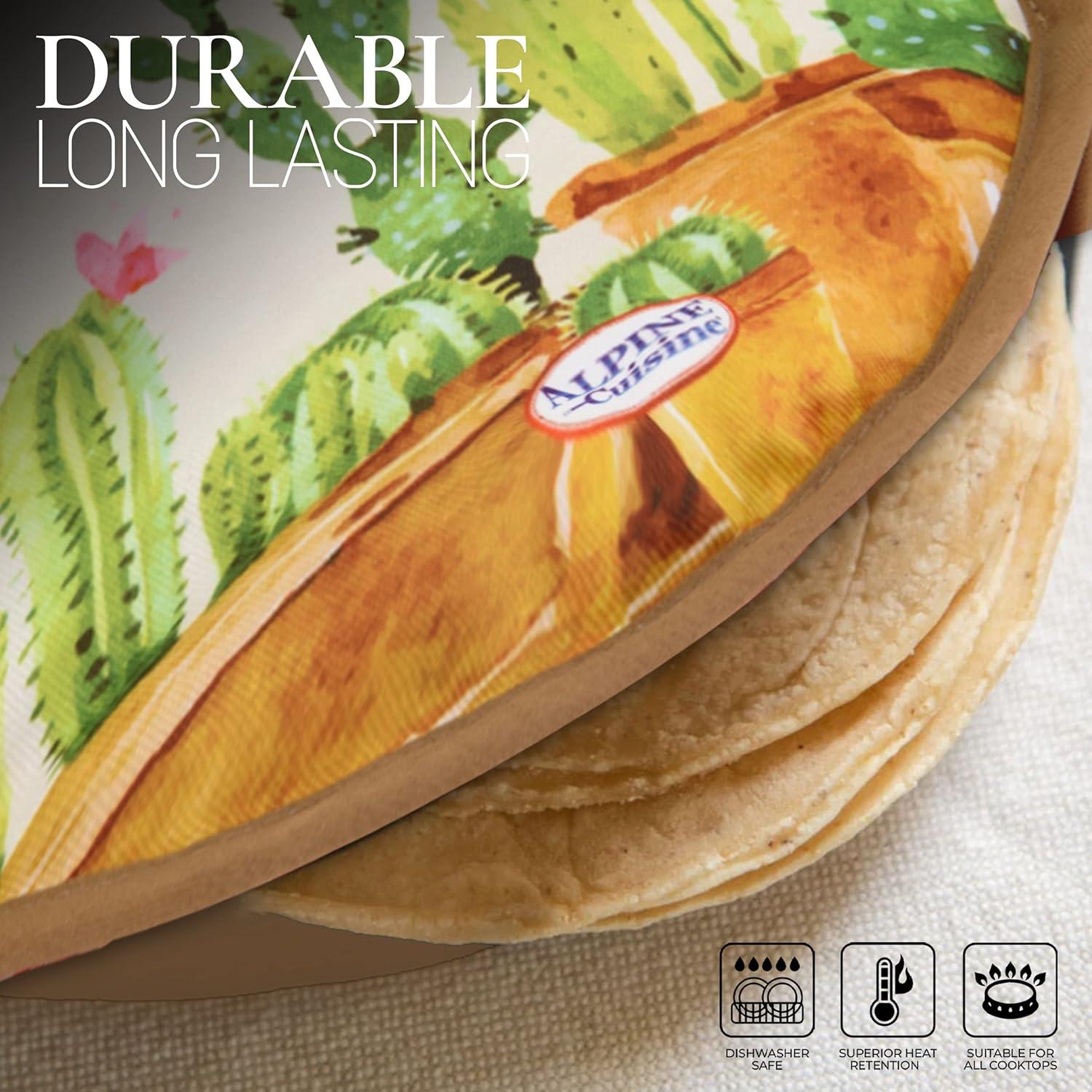 Calentador de Tortillas Alpine Cuisine 25 cm Aislado 2 Piezas