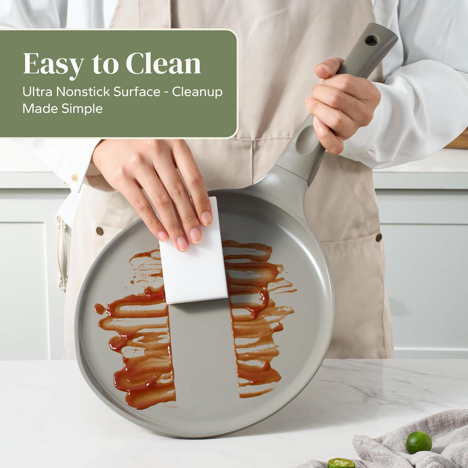 Sartén para Crepes Redchef 25.4 cm Antiadherente Cerámica Gris