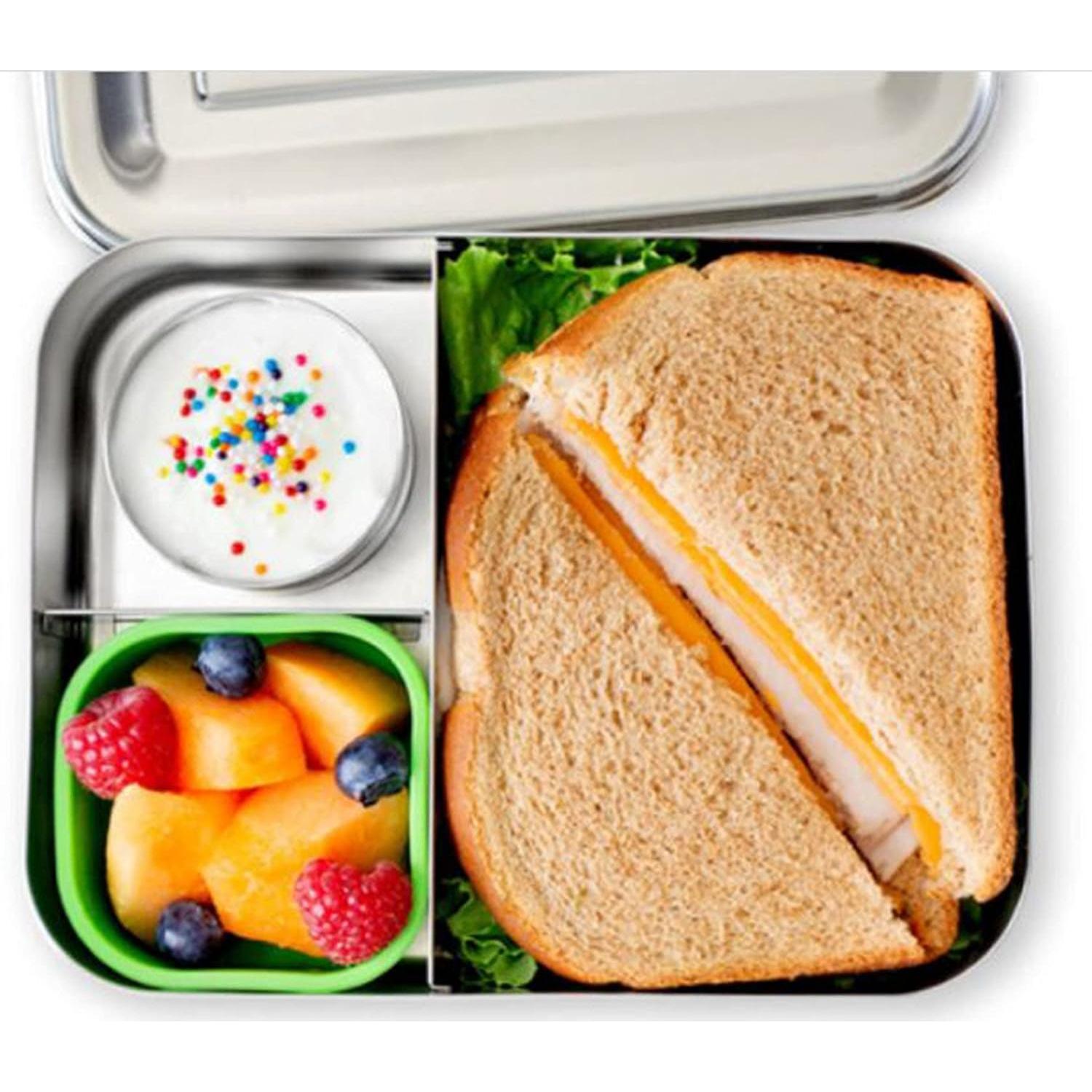 Juego de Tazas Bento LunchBots - 7 Piezas Silicona Azul