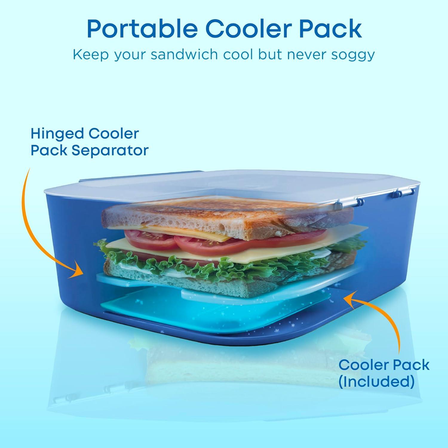 Caja de Almuerzo KARRICO 3 Compartimentos a Prueba de Fugas