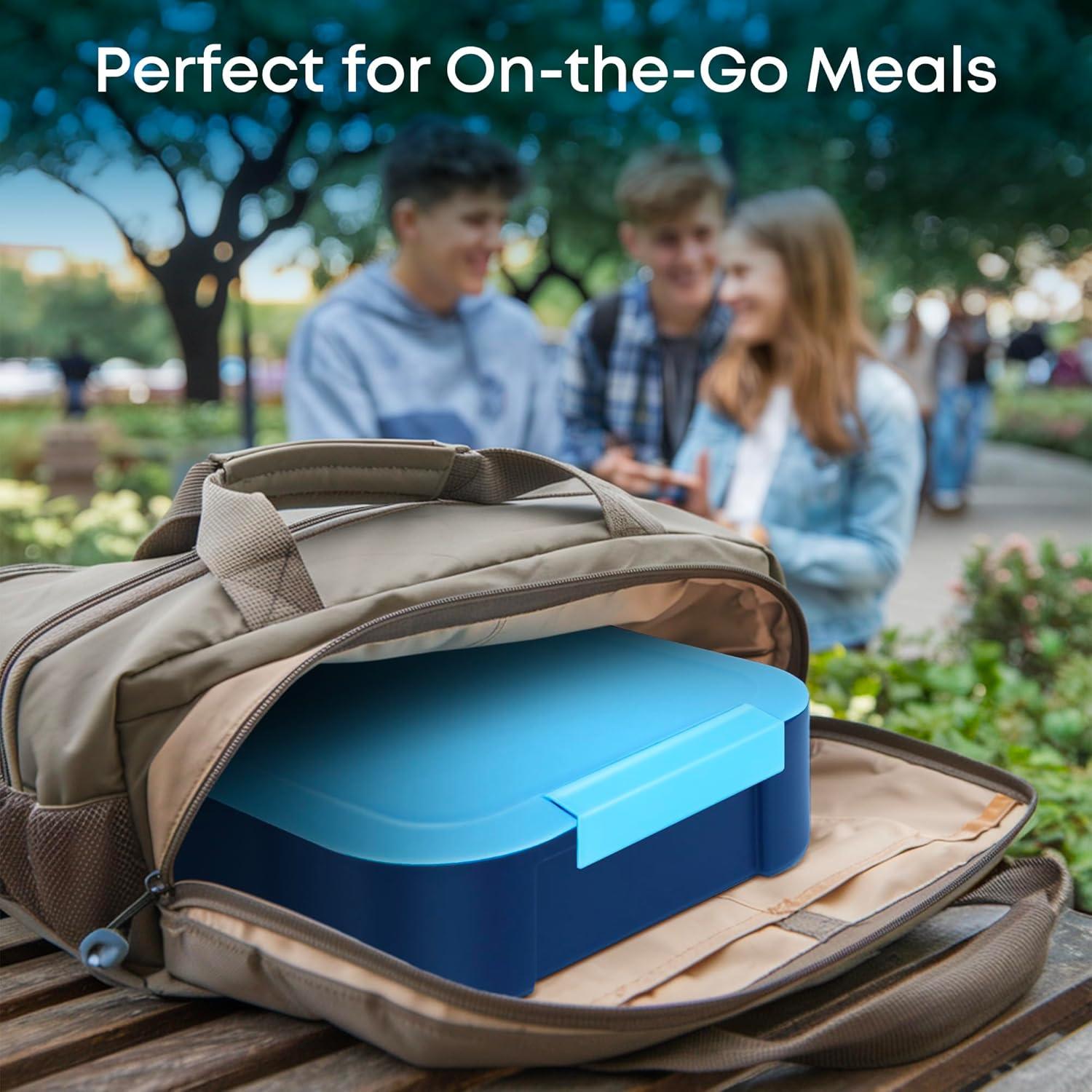 Caja de Almuerzo KARRICO 3 Compartimentos a Prueba de Fugas