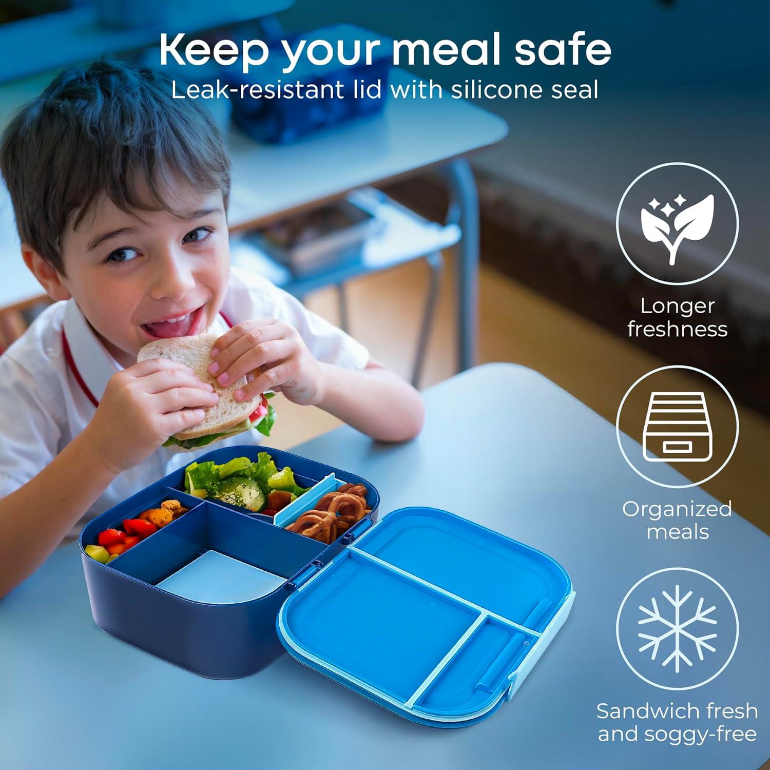 Caja de Almuerzo KARRICO 3 Compartimentos a Prueba de Fugas