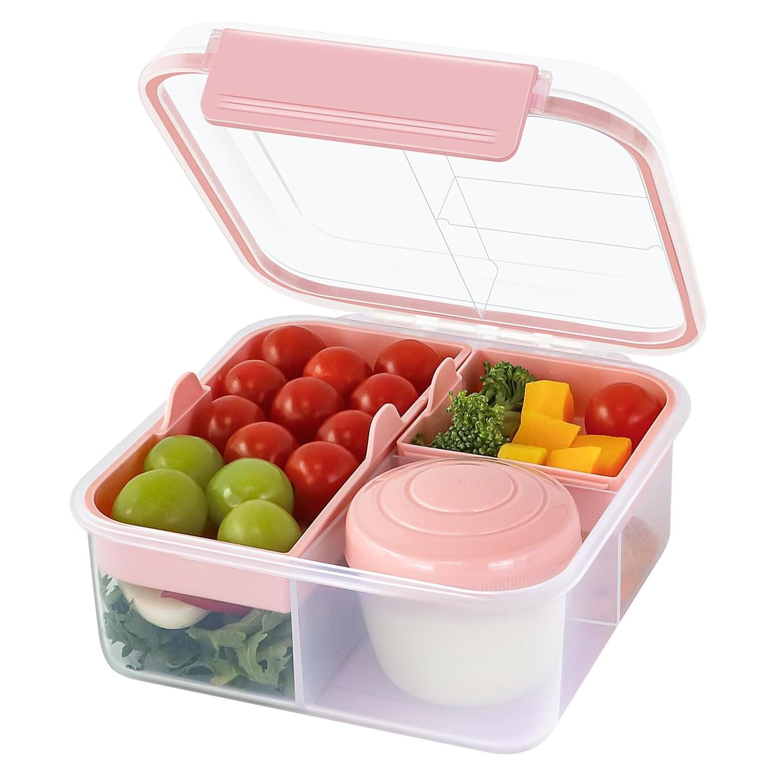 Contenedor de Almuerzo Bento Finorder 1.27 L Rosa Claro
