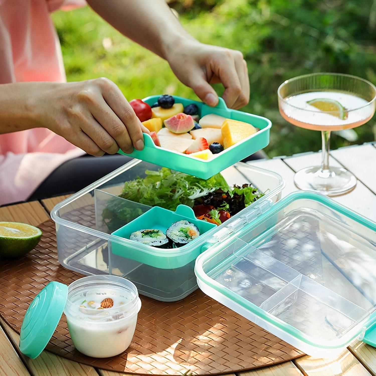 Contenedor de Almuerzo Bento Finorder 1.27 L Rosa Claro