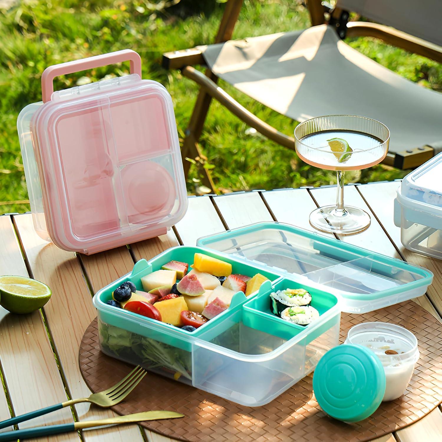 Contenedor de Almuerzo Bento Finorder 1.27 L Rosa Claro