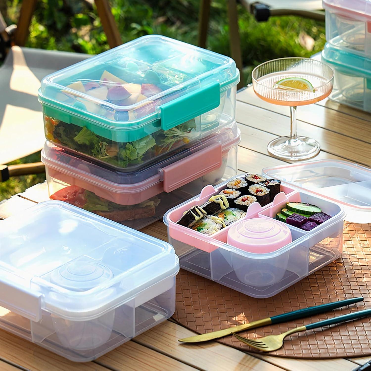 Contenedor de Almuerzo Bento Finorder 1.27 L Rosa Claro