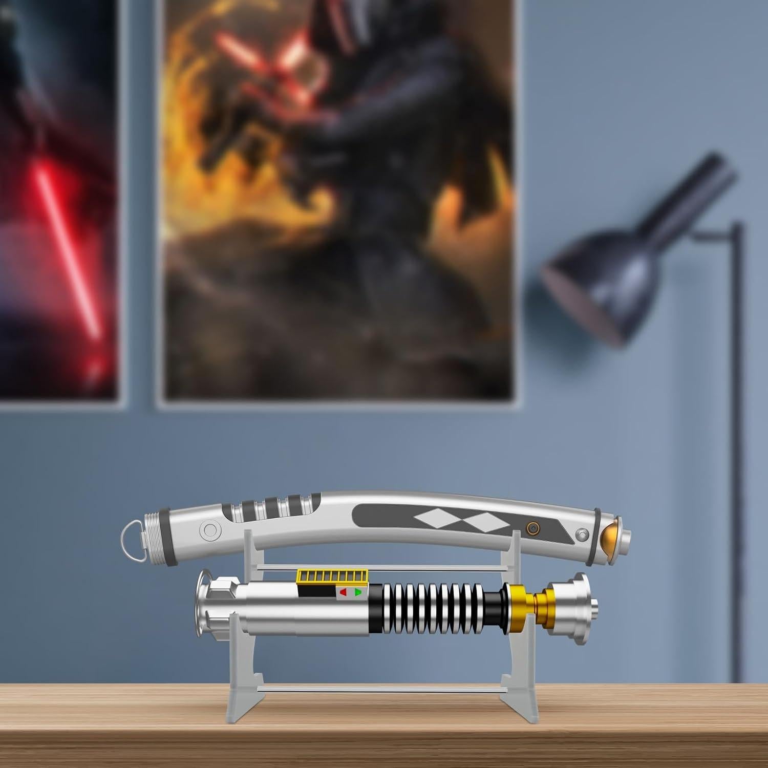 Soporte para Sable de Luz Cosmos 2 Niveles Acrílico Gris