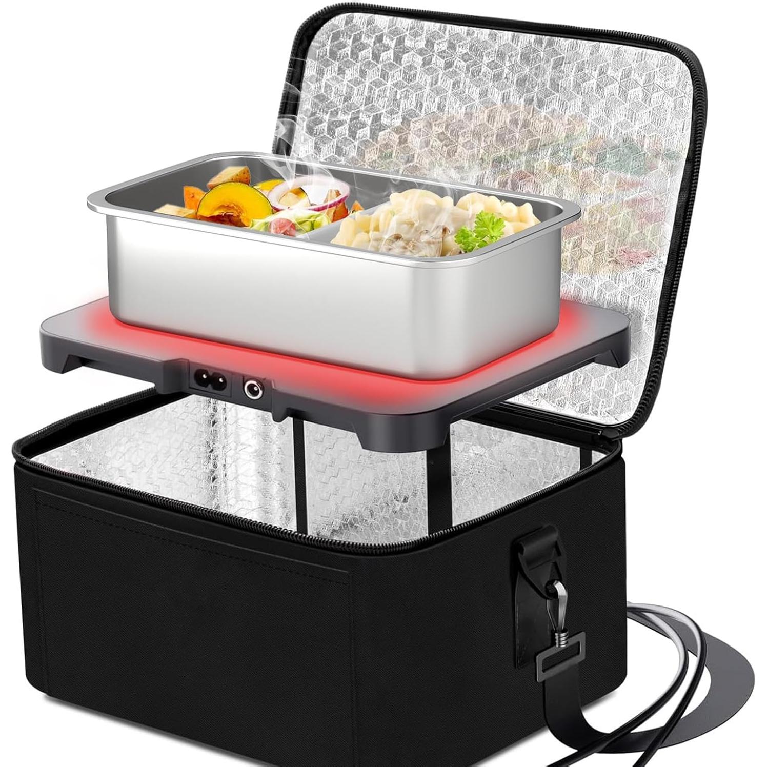 Caja de Almuerzo Bento Acero Inoxidable Bakpoco 1250ml Apta Microondas