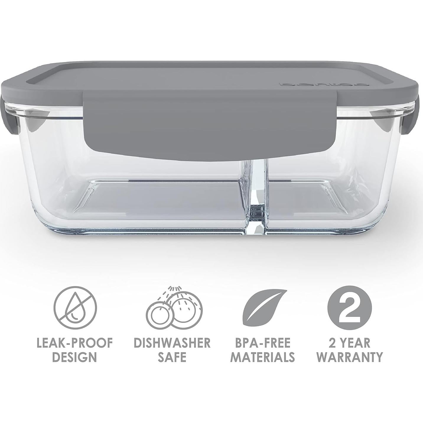 Contenedor de Snack Bentgo Vidrio 1.75 Tazas a Prueba de Fugas