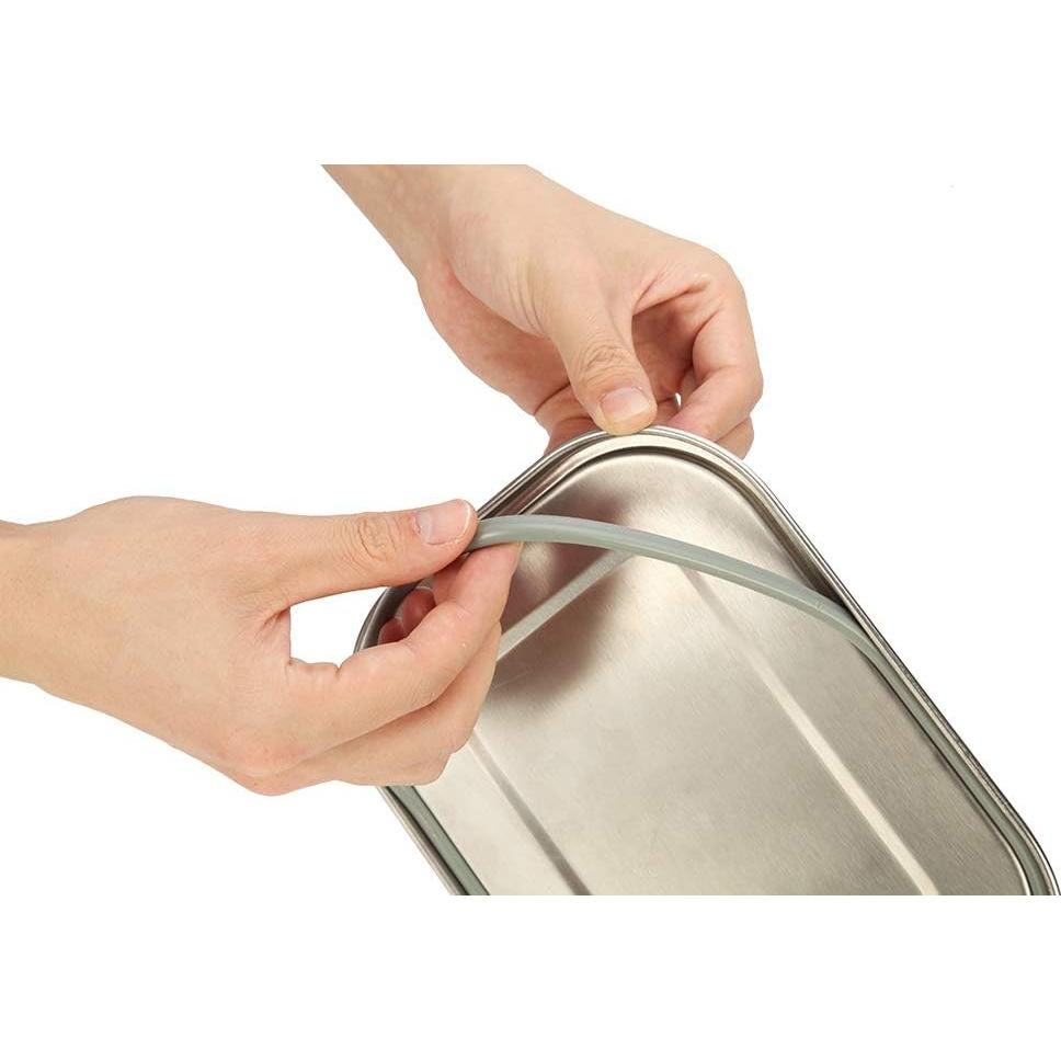 Caja de Almuerzo Acero Inoxidable G.a HOMEFAVOR 1400ml 2 Compartimentos