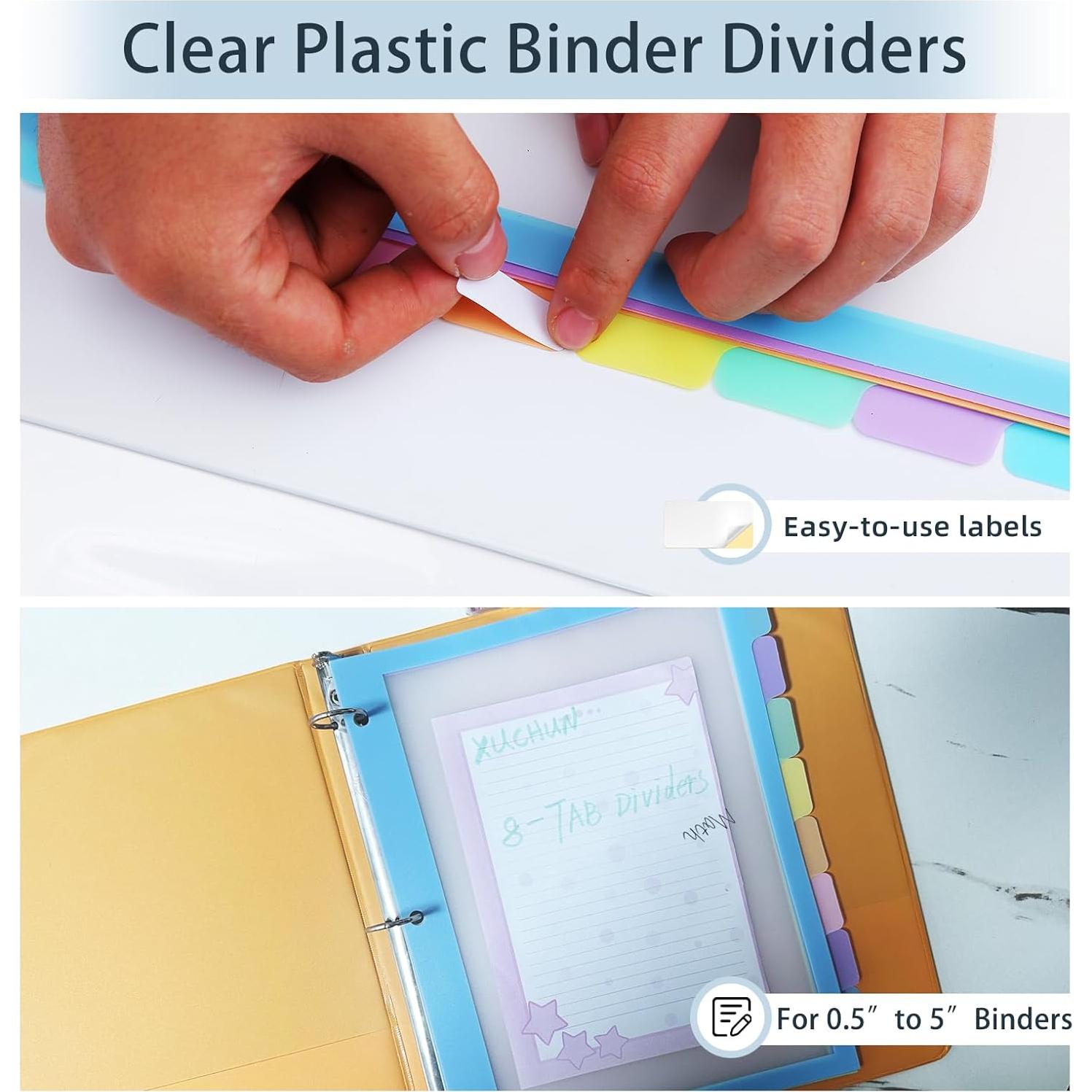 Divisores de Carpeta XUCHUN 8 Pestañas Multicolor 48 Pcs
