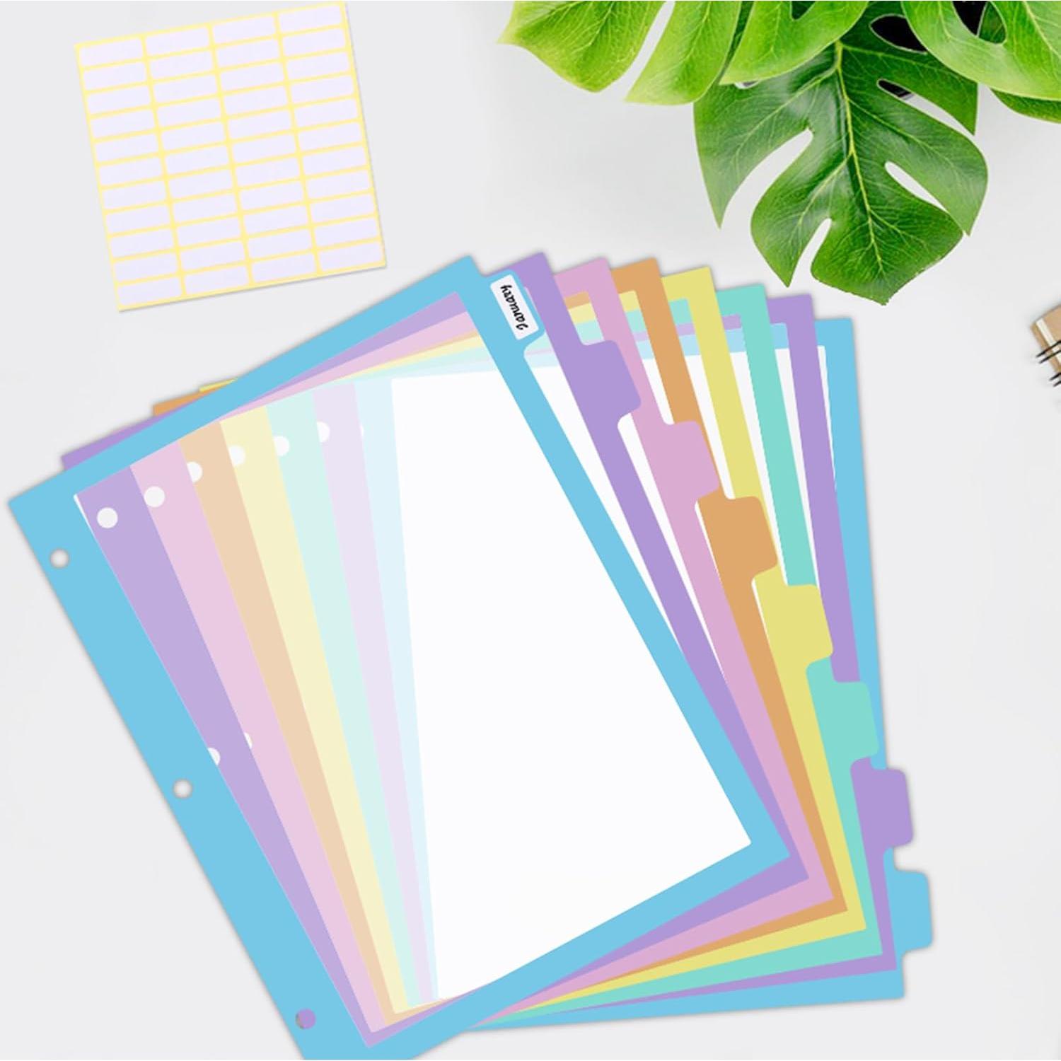 Divisores de Carpeta XUCHUN 8 Pestañas Multicolor 48 Pcs