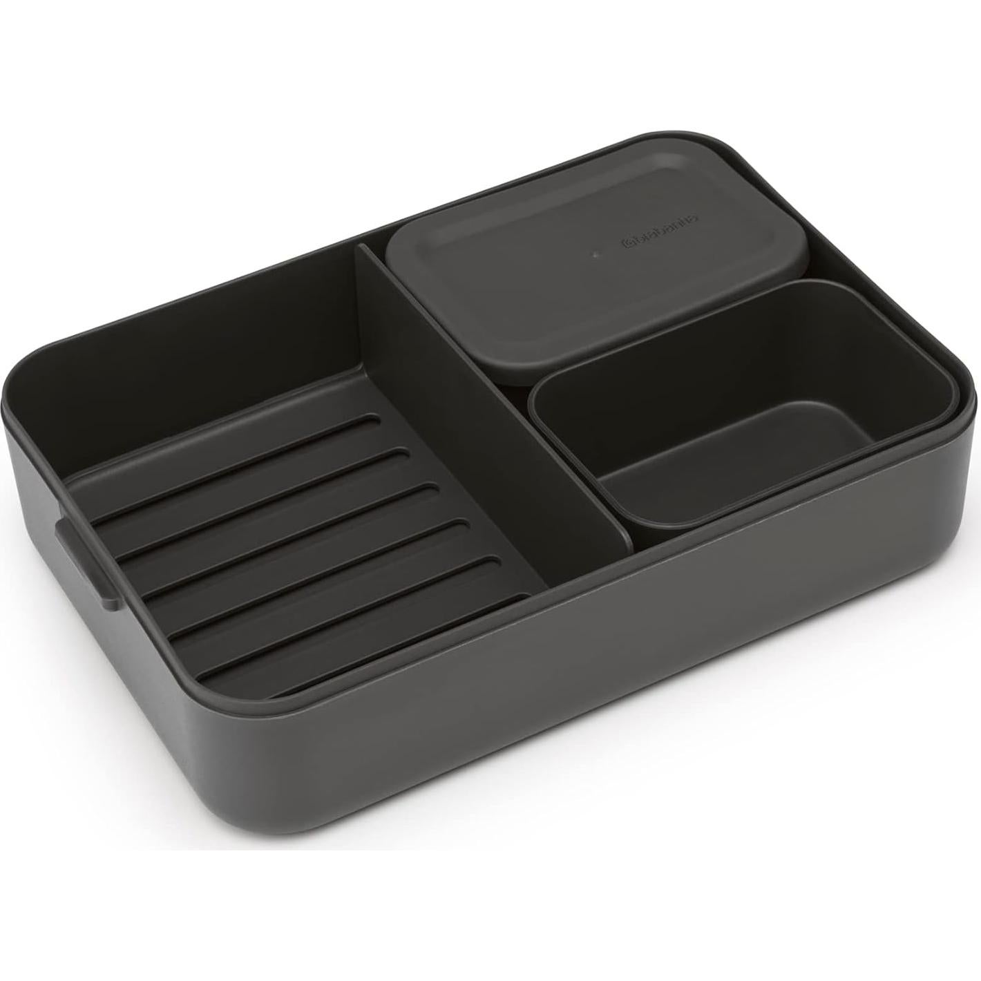 Caja de Almuerzo Bento Brabantia 2 Compartimentos Gris Oscuro