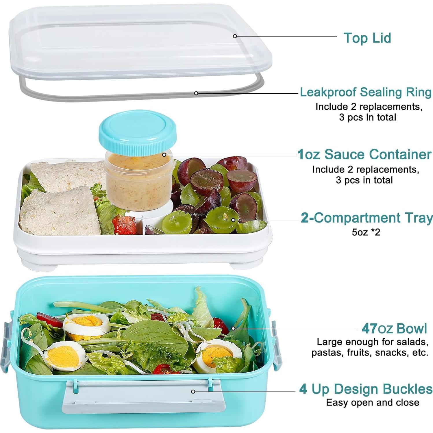 Paquete de 3 Contenedores de Almacenamiento Shopwithgreen 1.3L