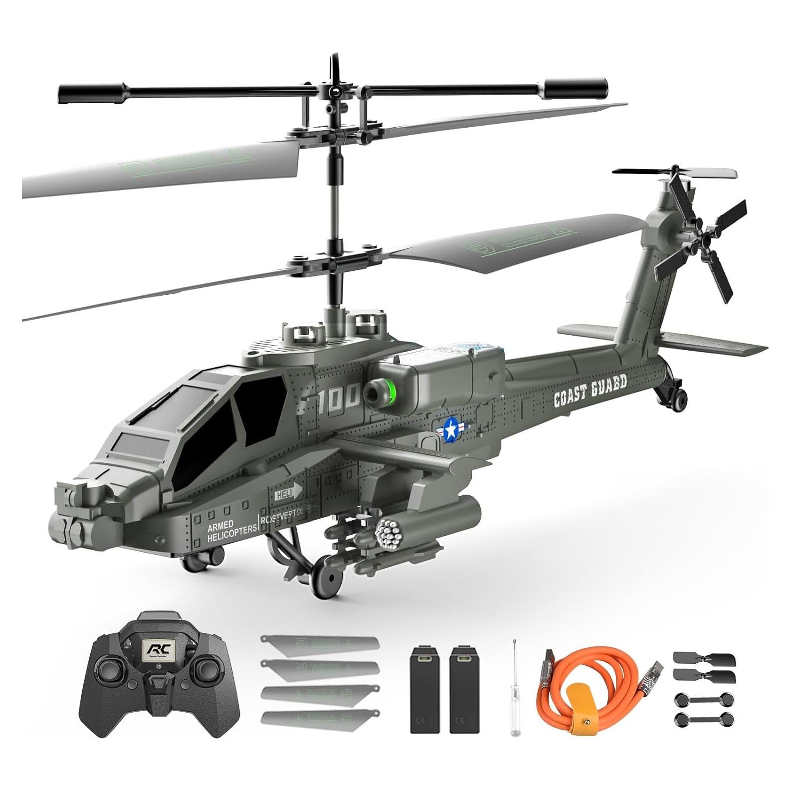 Helicóptero RC XIKOTEC XK1 Verde 3.5 Canales con Giroscopio