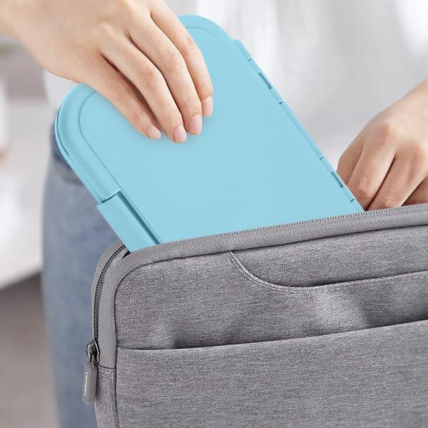 Caja Bento Acero Inoxidable Finorder Azul Cielo 33 oz con Divisor