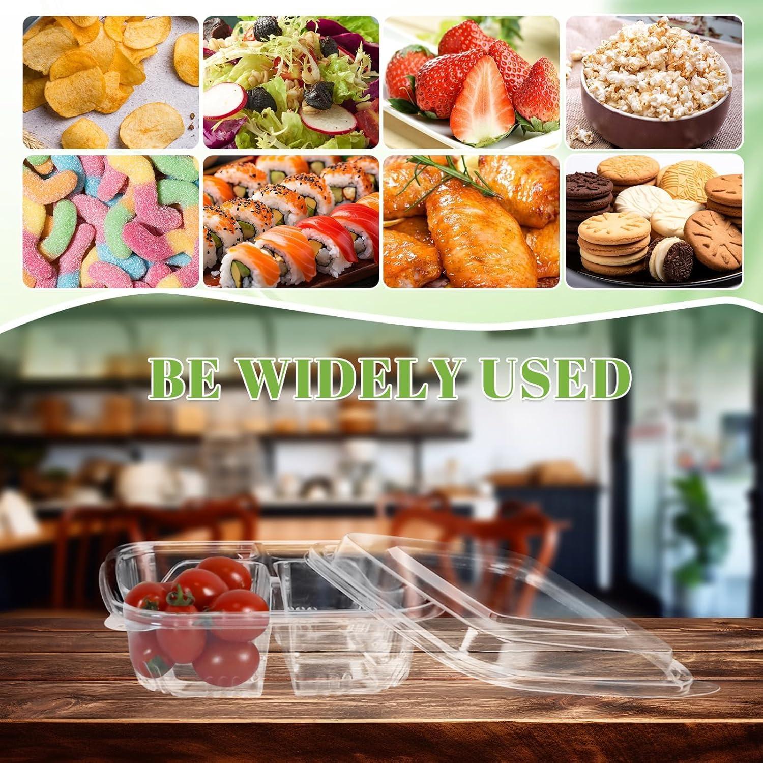 Paquete de 40 Contenedores de Comida Bento ISUSSER 16x16 cm