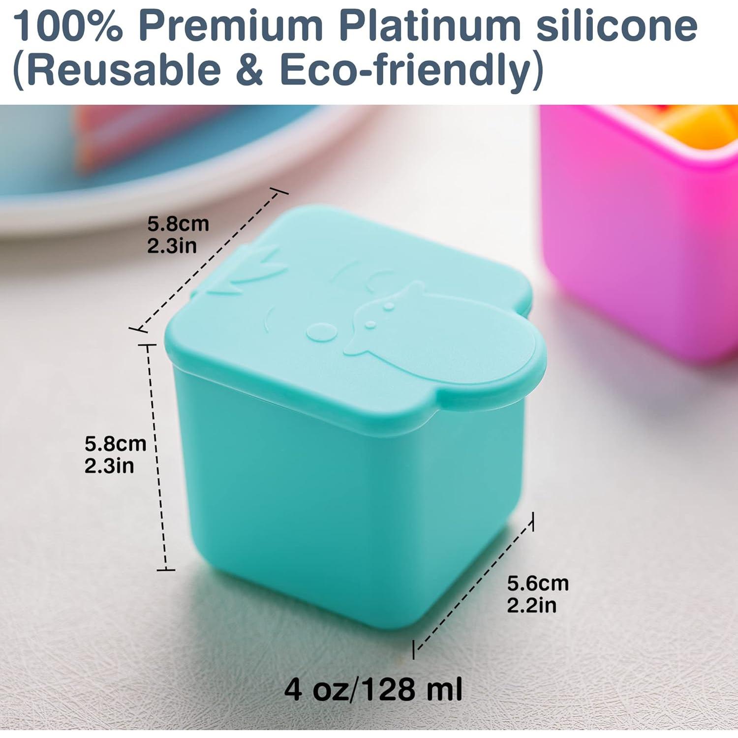 Contenedores de Dip Homotte 4oz Silicona a Prueba de Fugas