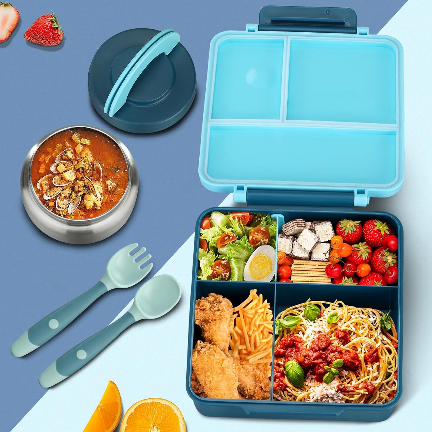 Caja de Almuerzo Bento ItsLife 54oz con Termo 240ml Azul