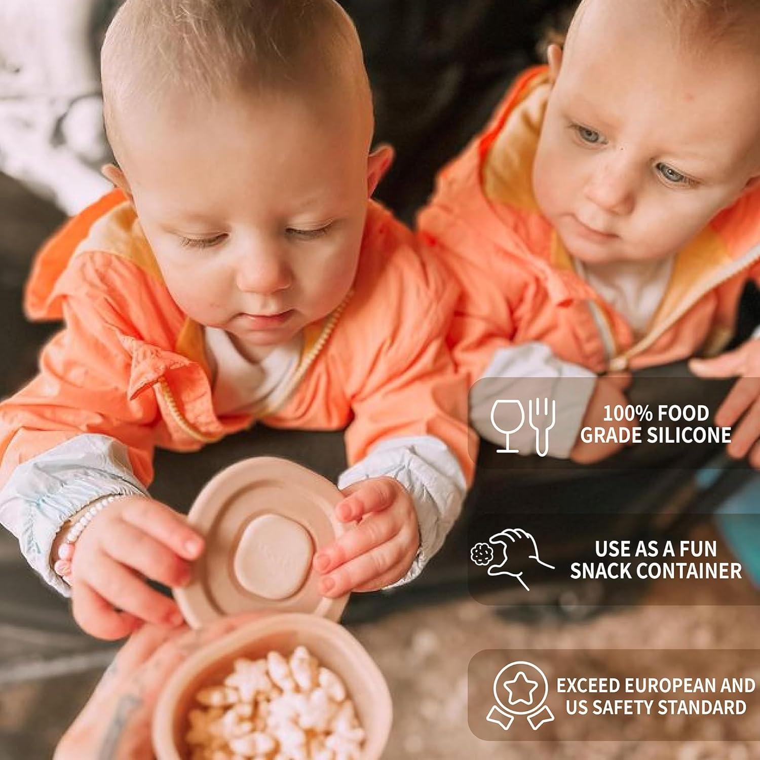 Contenedores de Comida para Bebés Moonkie 4oz/8oz Silicona