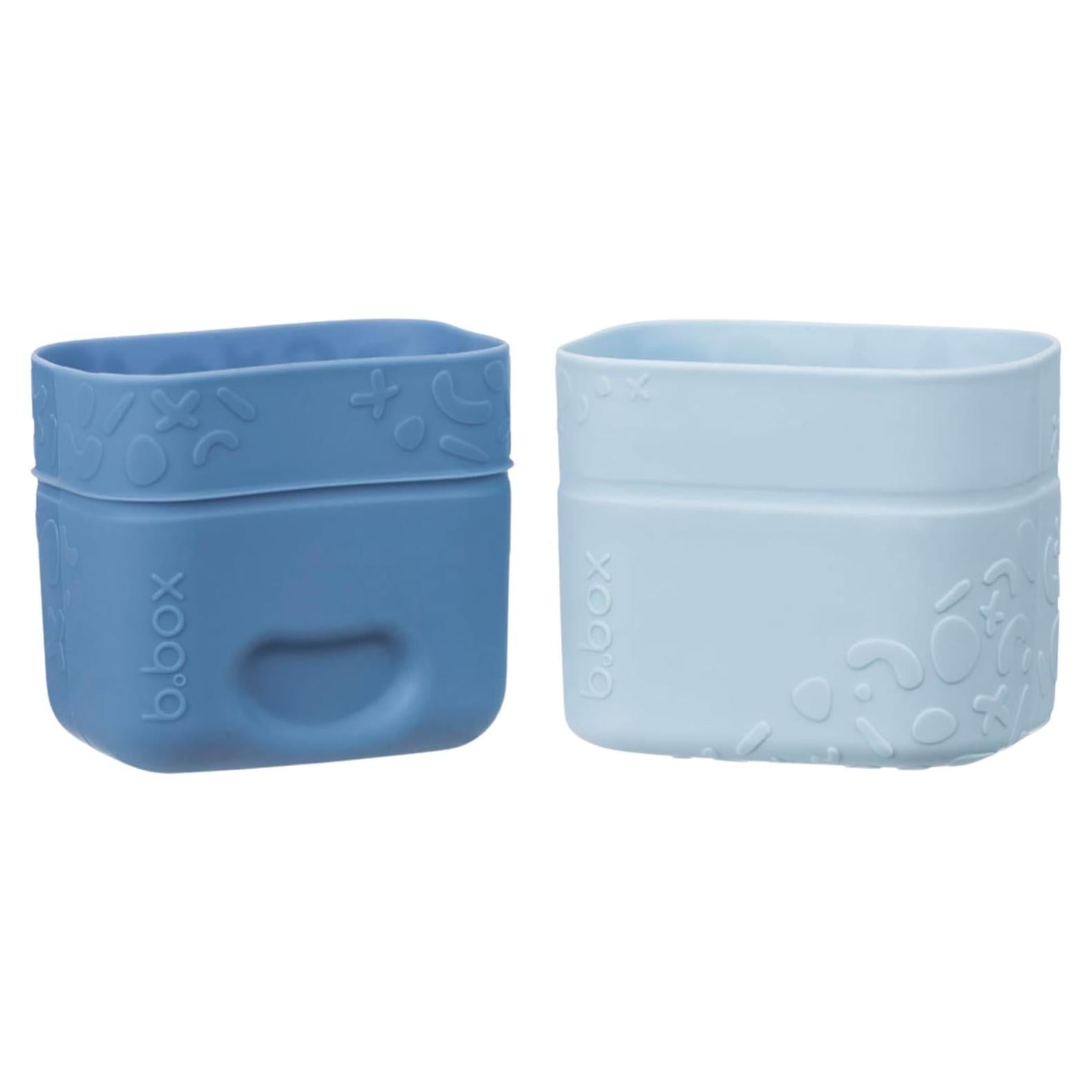 Tazas de Snack de Silicona b.box - Paquete de 2, Apta para Microondas y Lavavajillas