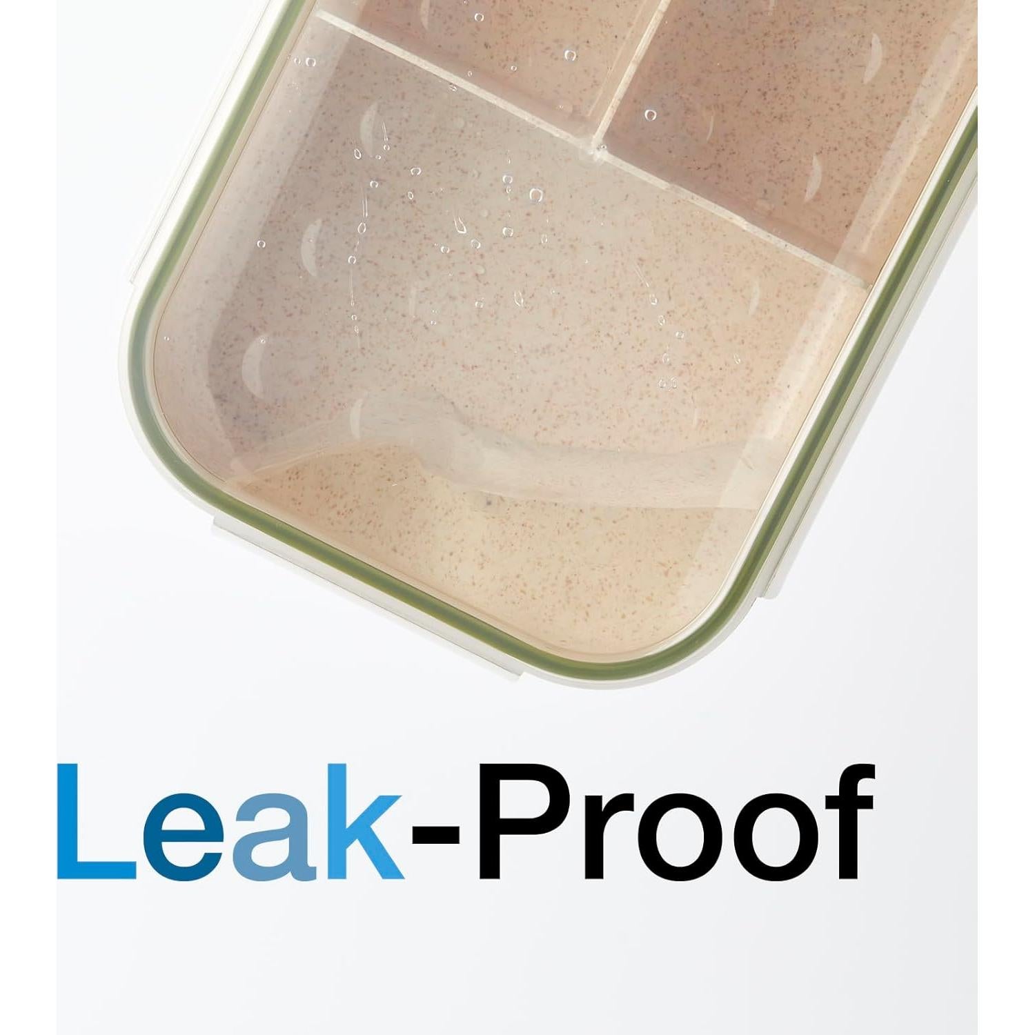 Caja Bento SEVENY Fibra de Trigo Natural Blanca 1.15L