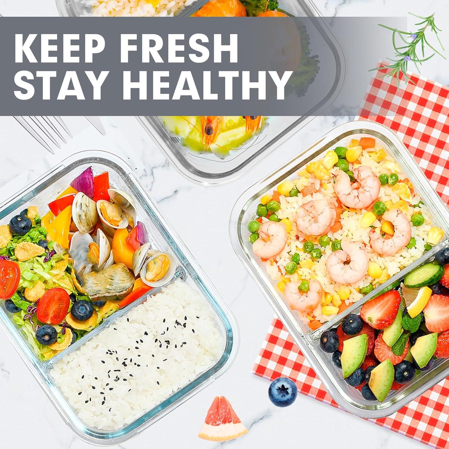 Set de 5 Contenedores de Vidrio Herméticos VERONES 36 oz