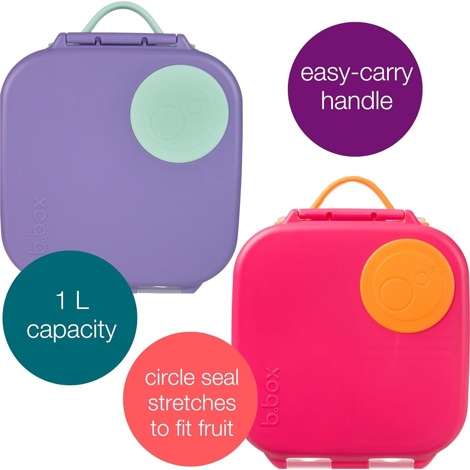 Caja de Almuerzo Mini b.box 2 Unidades 1L A Prueba de Fugas