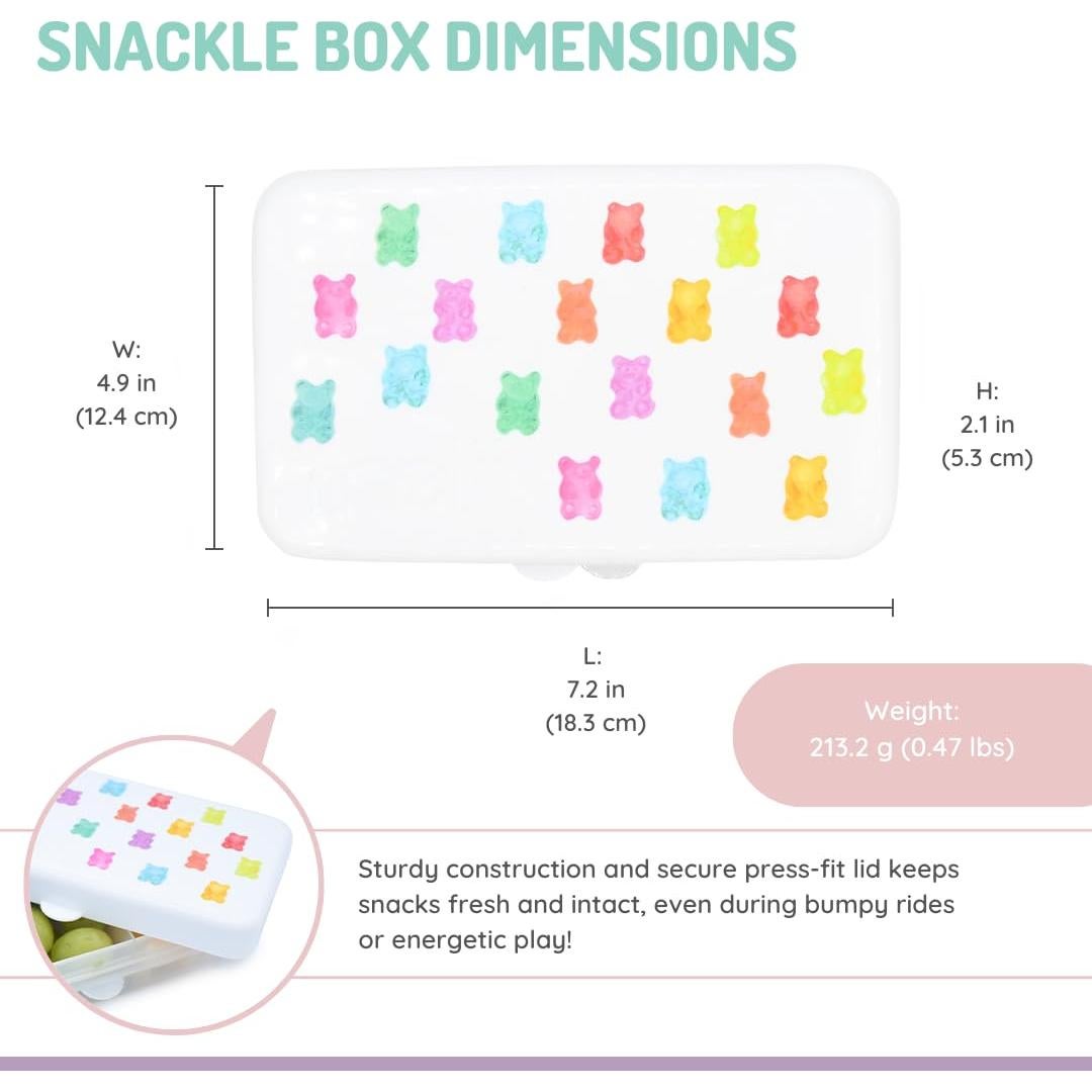 Contenedor de Snacks Melii Mini Snackle Box 6 Compartimentos