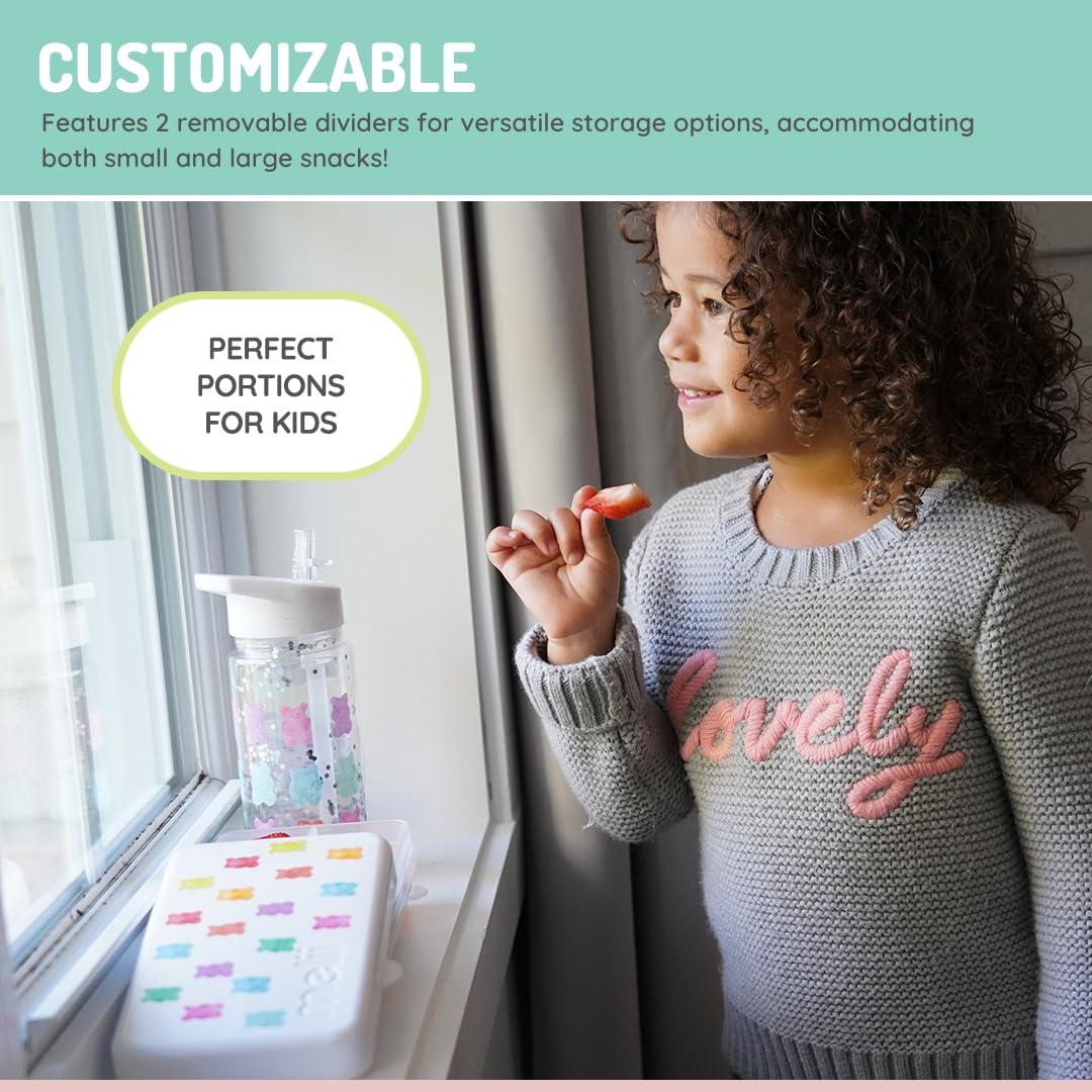 Contenedor de Snacks Melii Mini Snackle Box 6 Compartimentos