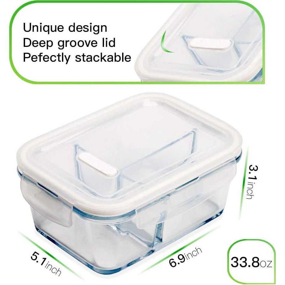 Contenedores de Vidrio DAS TRUST 3 Compartimentos 3.2L