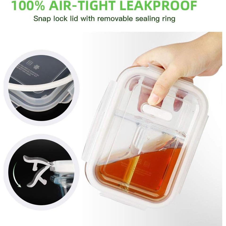 Contenedores de Vidrio DAS TRUST 3 Compartimentos 3.2L