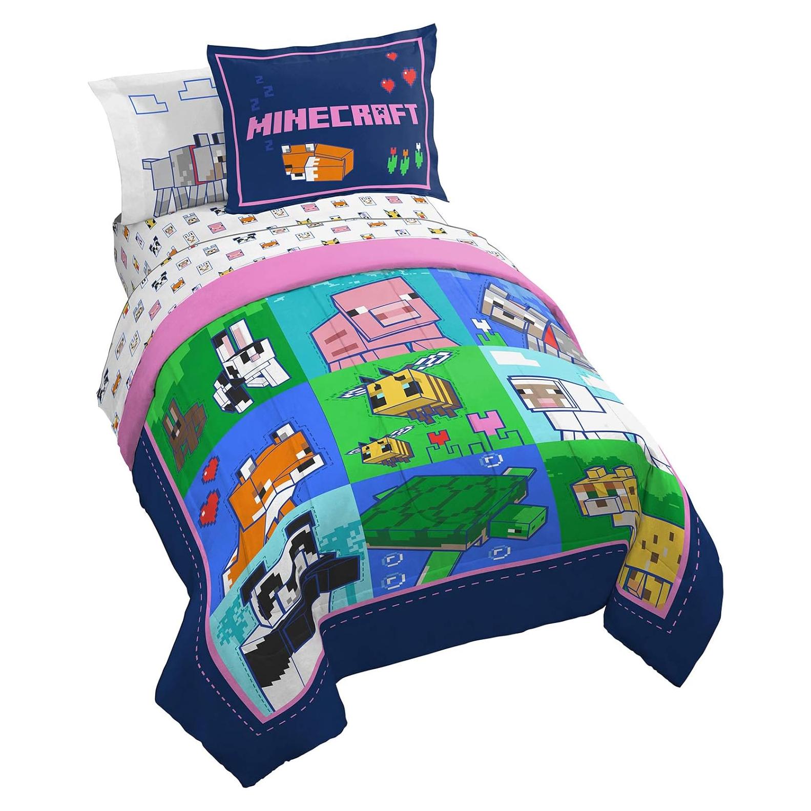 Juego de Cama Completo Jay Franco Minecraft 7 Piezas