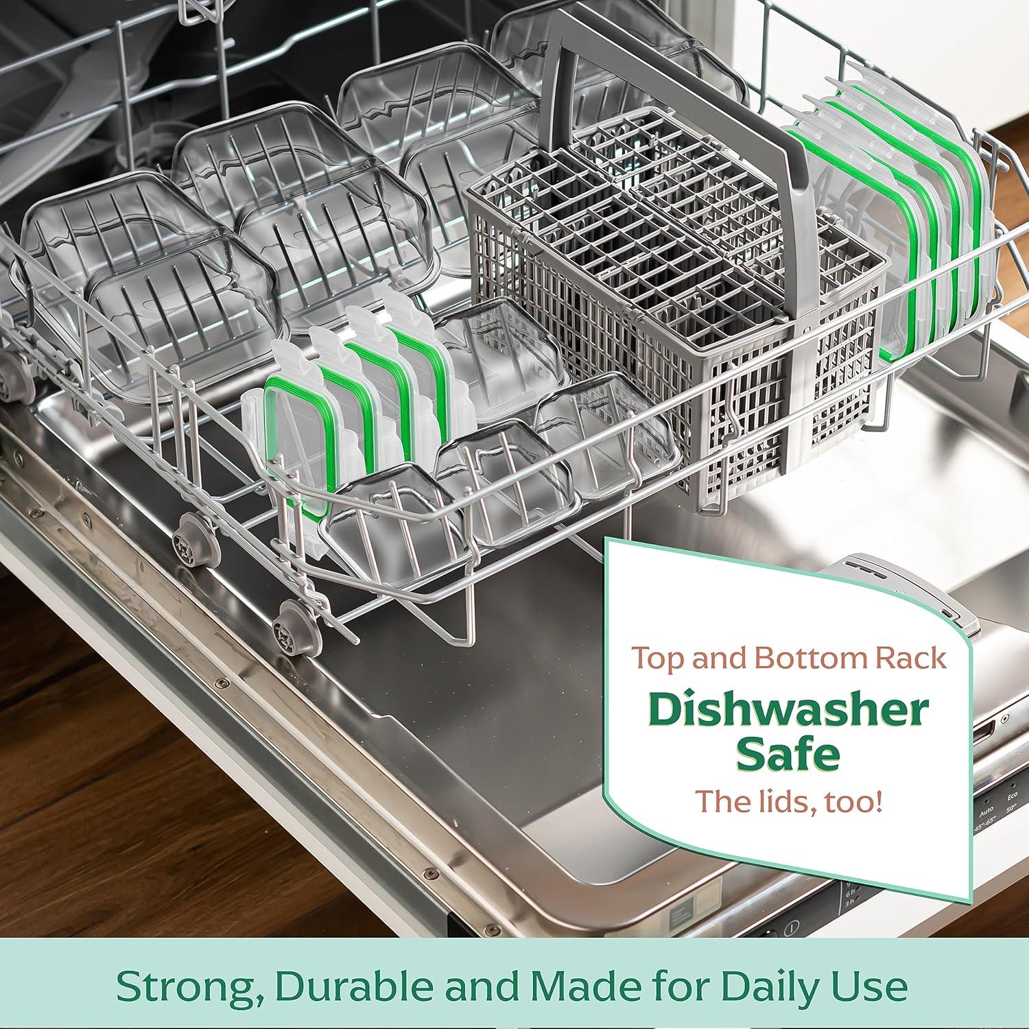 Contenedores de Vidrio Fusion Gourmet 8 Piezas 975ml y 133ml