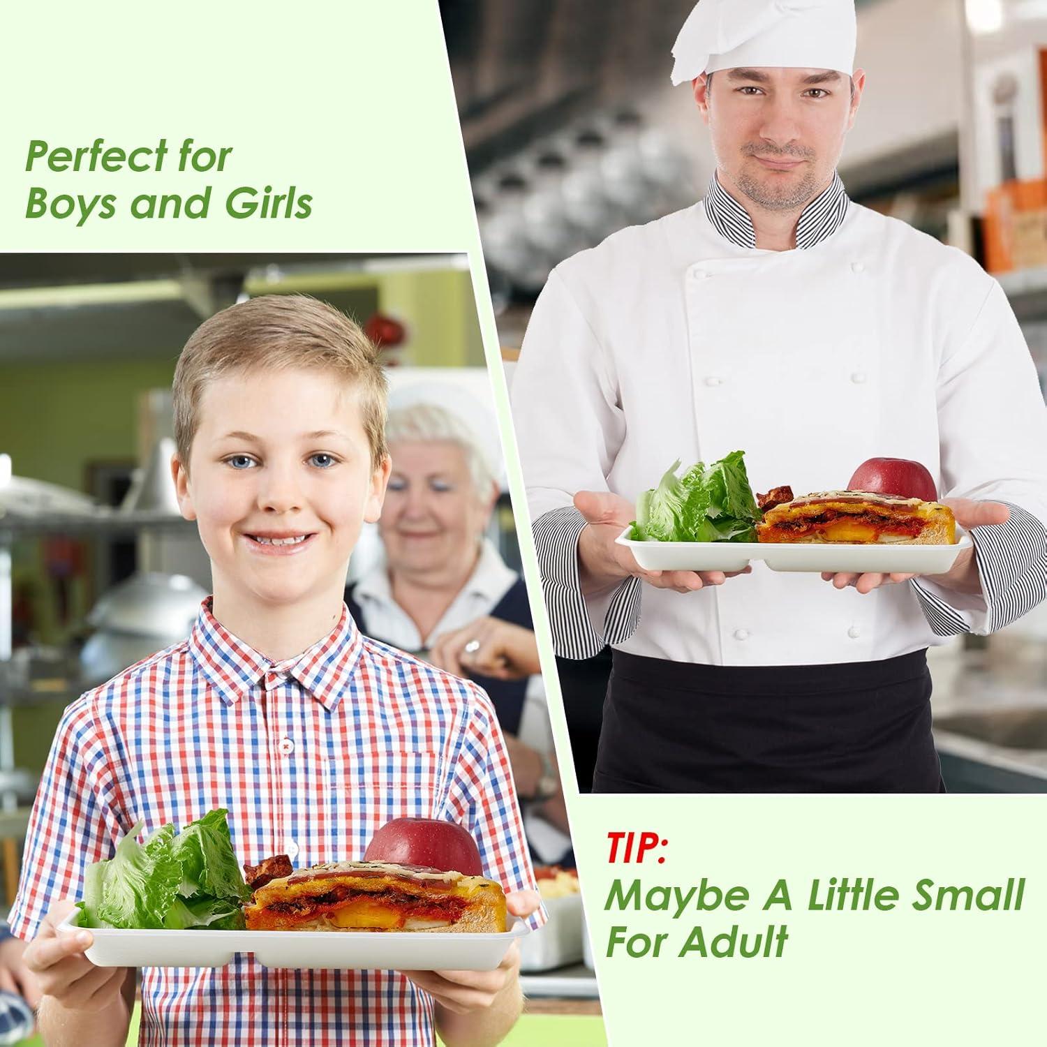 Platos Compostables Vplus 125 Unidades 5 Compartimentos 26x21 cm