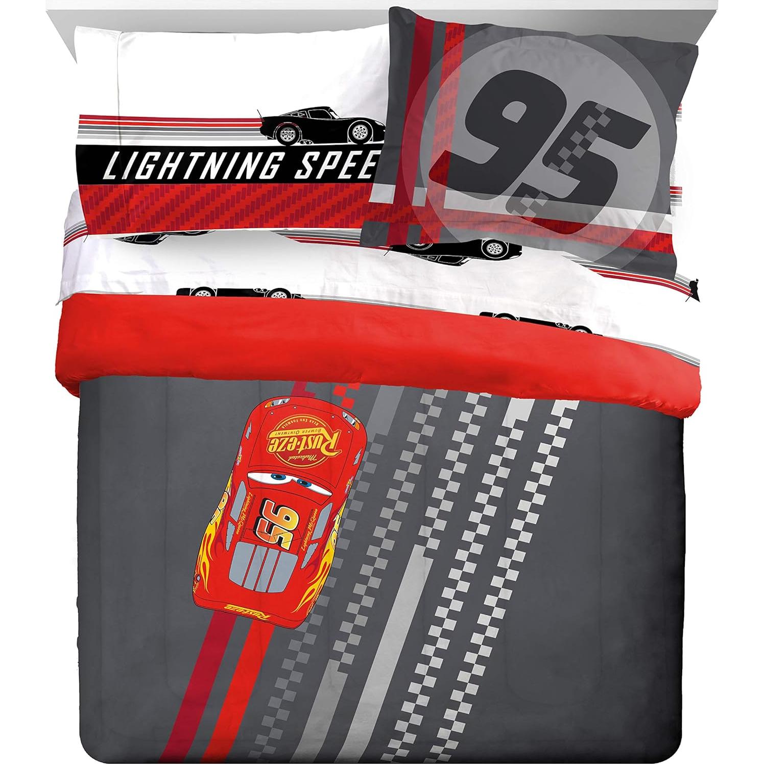 Juego de Cama Queen Cars Jay Franco 7 Piezas Microfibra