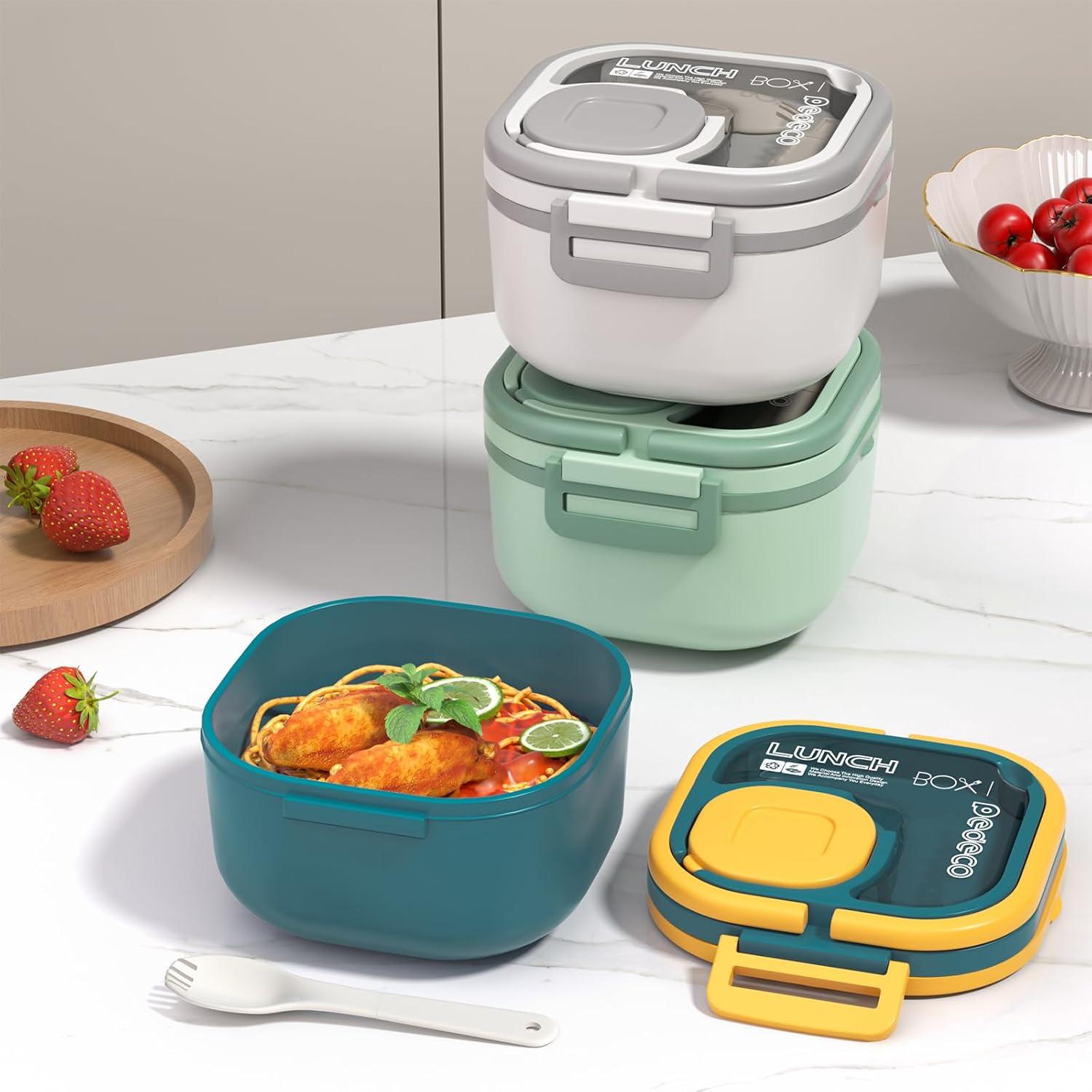 Caja Bento PEDECO Azul 1200 ml Apta Microondas y Lavavajillas