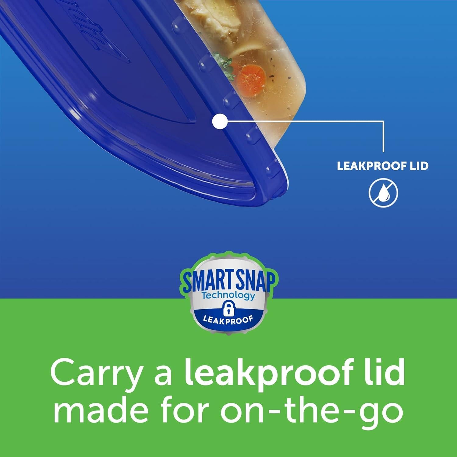 Contenedores de Almacenamiento Ziploc 2 Piezas Rectangulares 75.7L