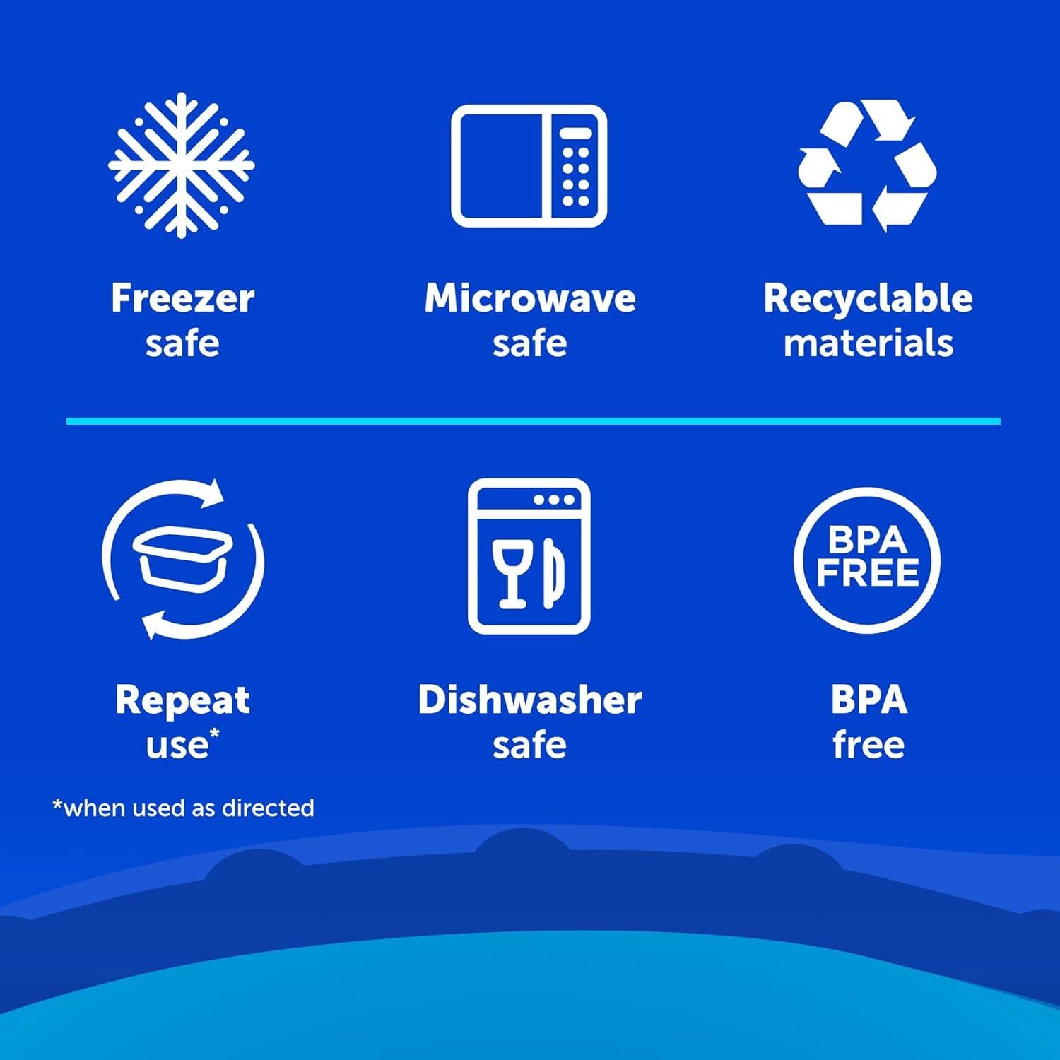 Contenedores de Almacenamiento Ziploc 2 Piezas Rectangulares 75.7L