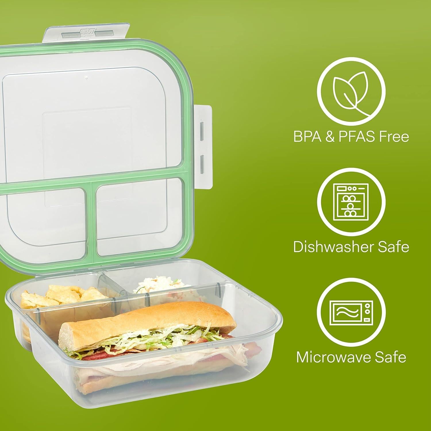 Contenedor de Comida MyGo 3 Compartimentos Grande 2.13L