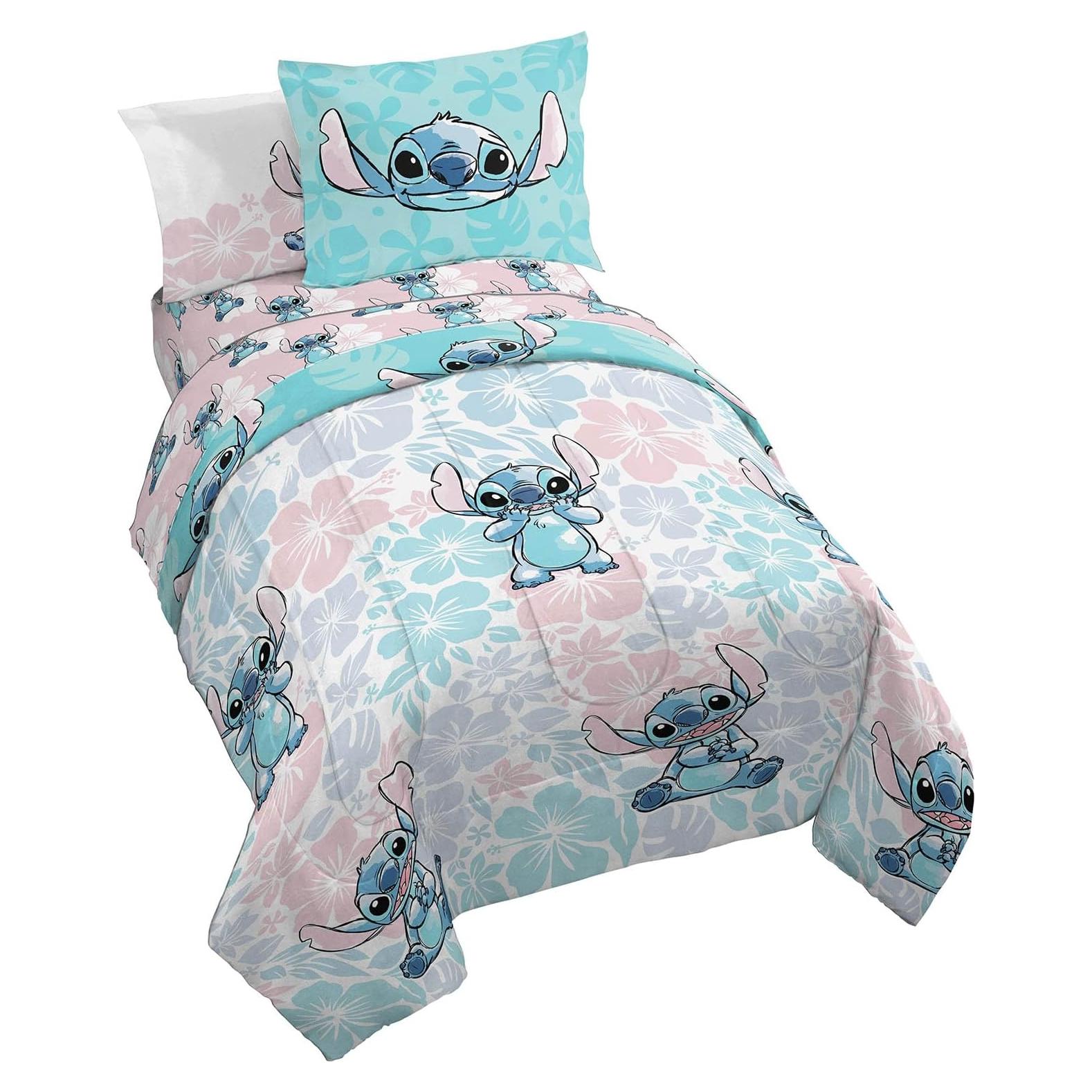 Juego de Edredón Twin Disney Lilo & Stitch 5 Piezas