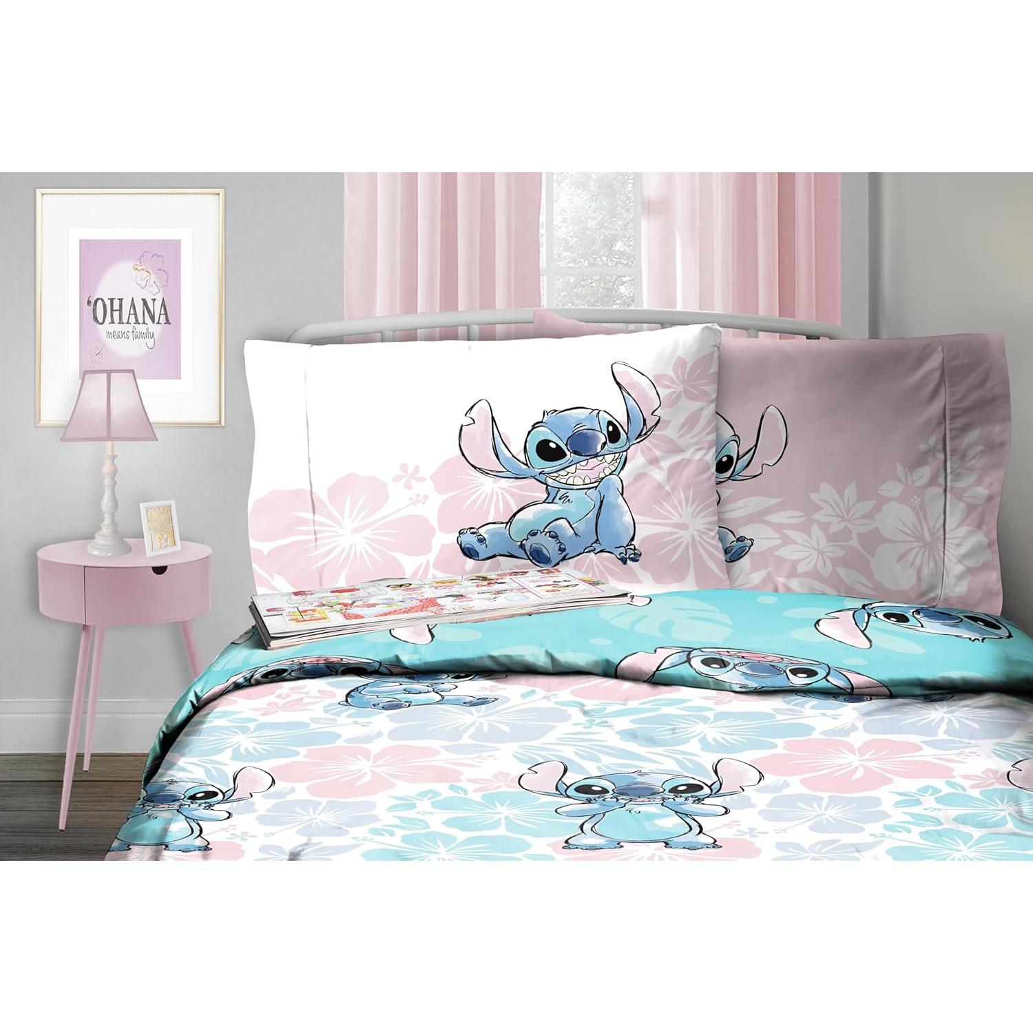 Juego de Edredón Twin Disney Lilo & Stitch 5 Piezas