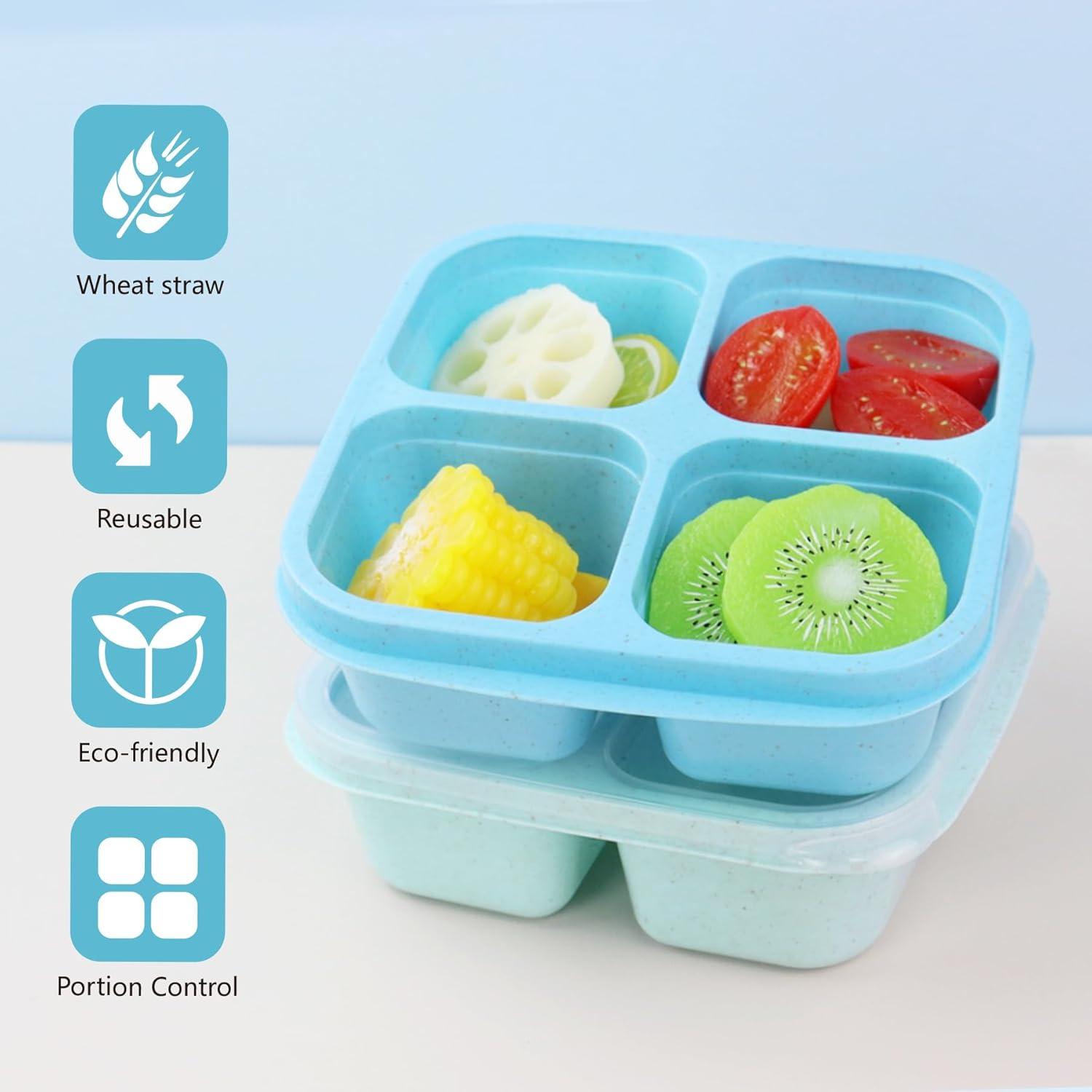 Contenedores de Comida Finorder 3 Paquetes Paja de Trigo