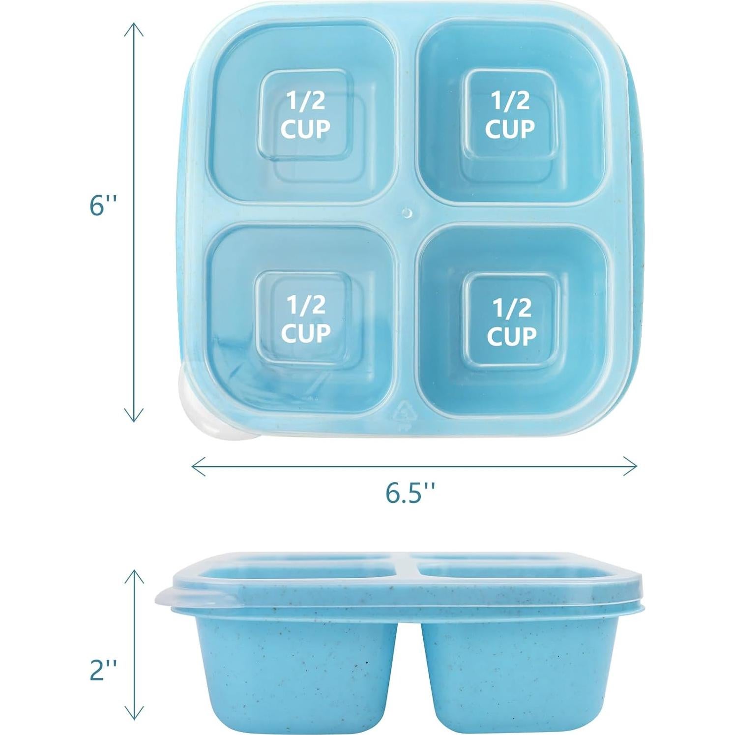 Contenedores de Comida Finorder 3 Paquetes Paja de Trigo