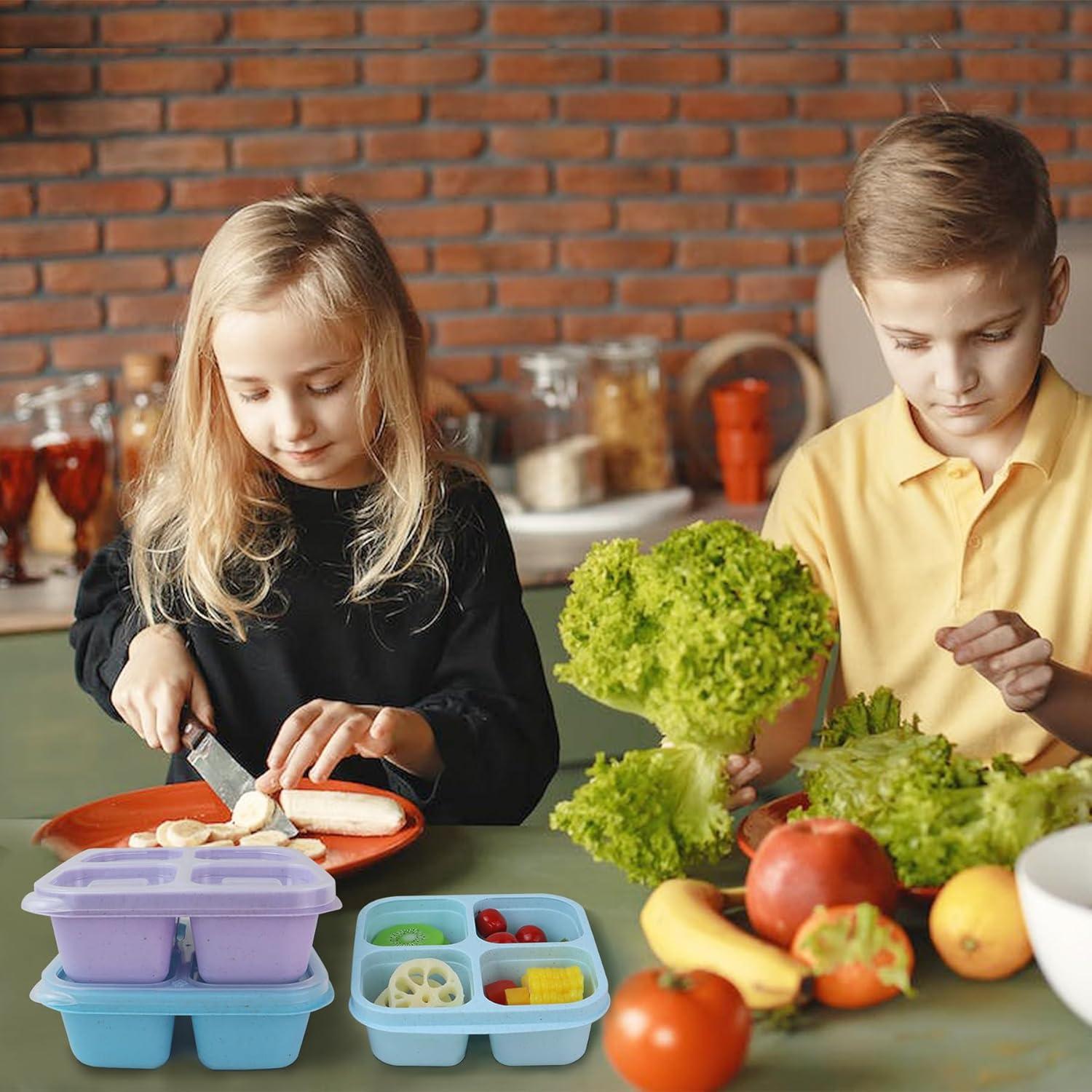 Contenedores de Comida Finorder 3 Paquetes Paja de Trigo