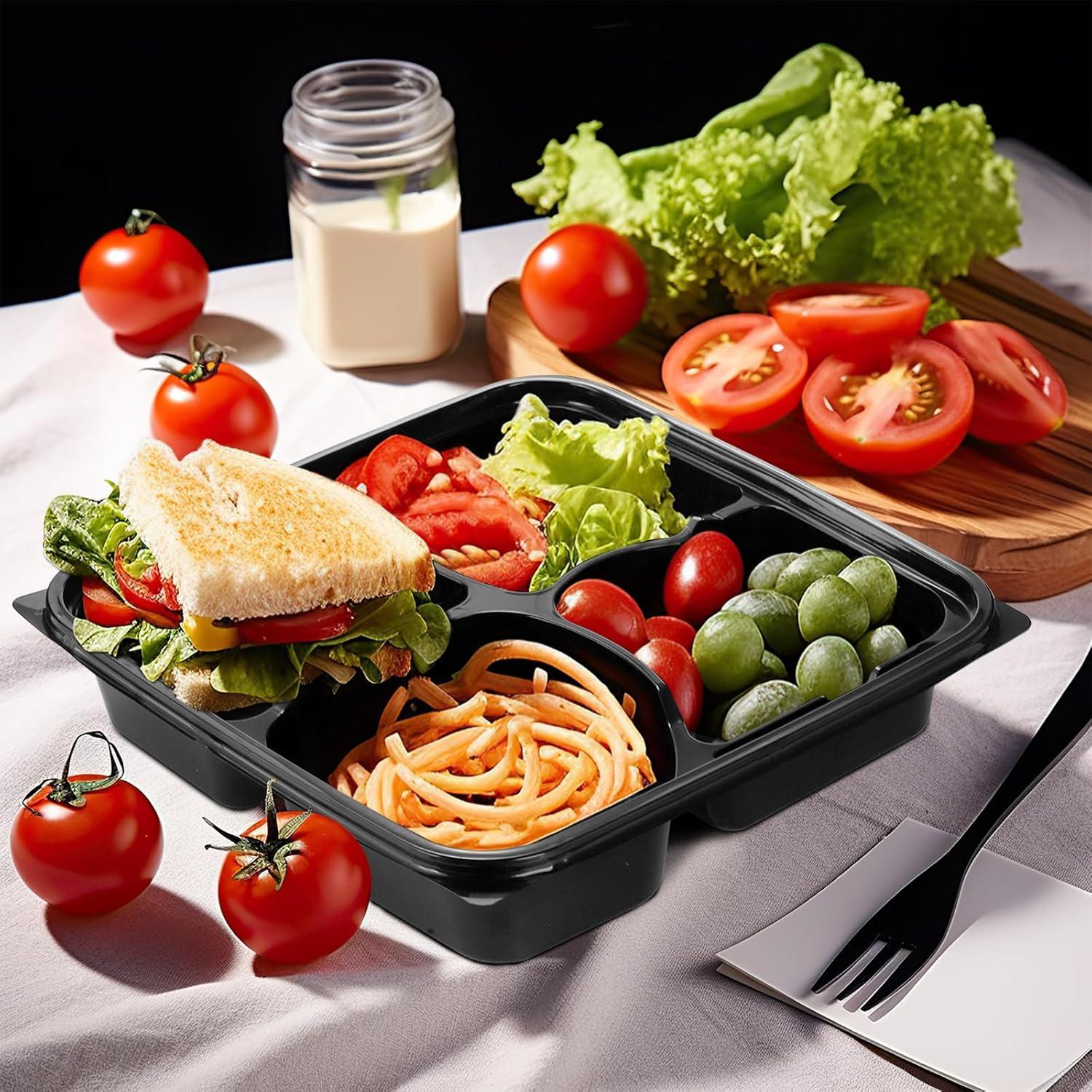 Paquete de 60 Contenedores para Comidas Noamus 34 oz