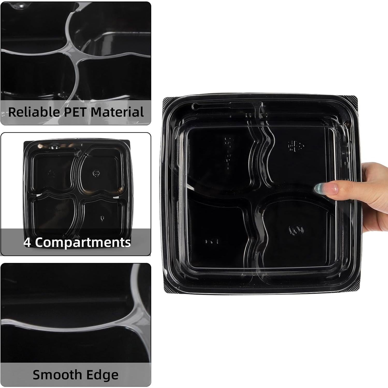 Paquete de 60 Contenedores para Comidas Noamus 34 oz