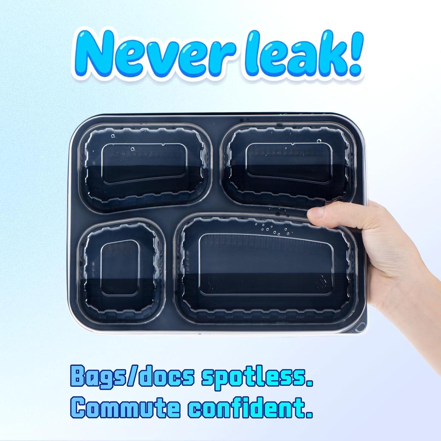 Contenedores para Llevar YANGRUI 34oz 40 Piezas A Prueba de Fugas