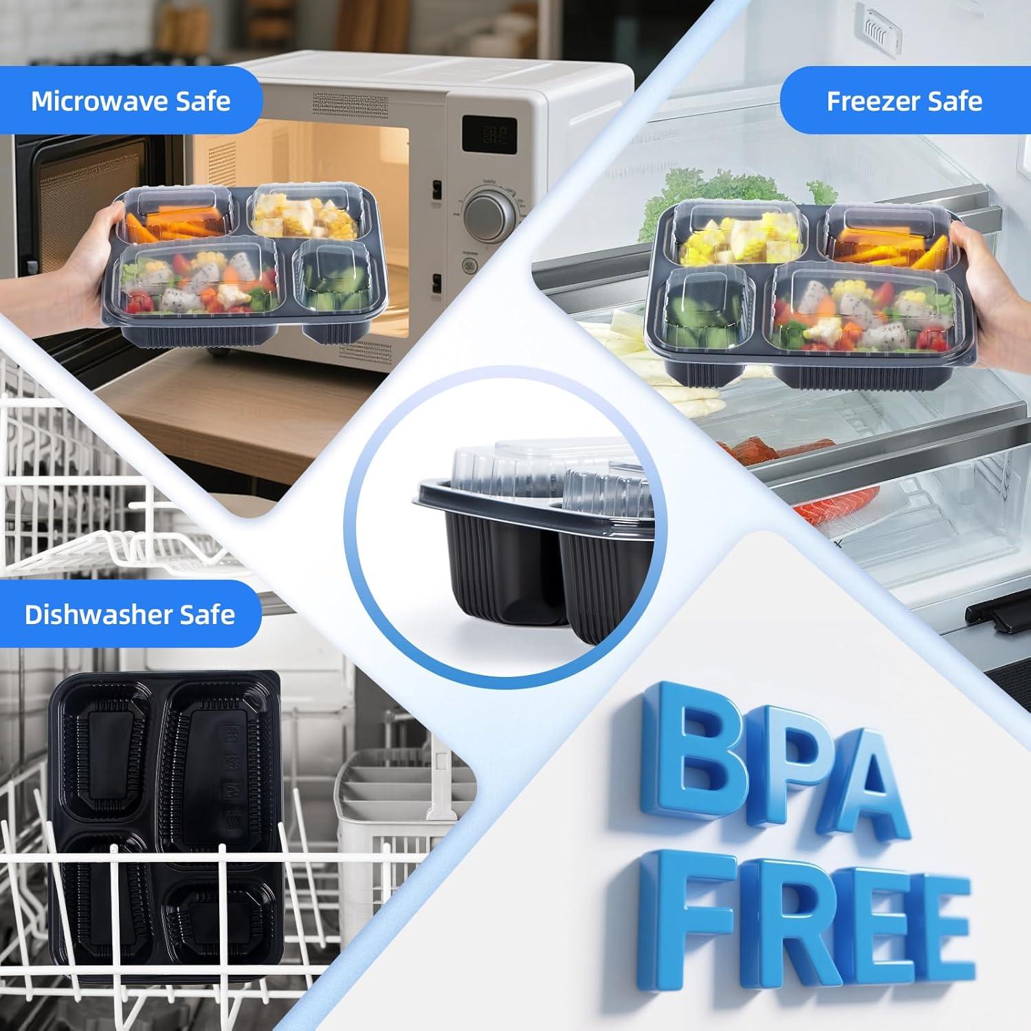 Contenedores para Llevar YANGRUI 34oz 40 Piezas A Prueba de Fugas